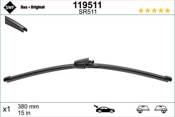 lamela stergator SWF DAS ORIGINAL REAR 119511
