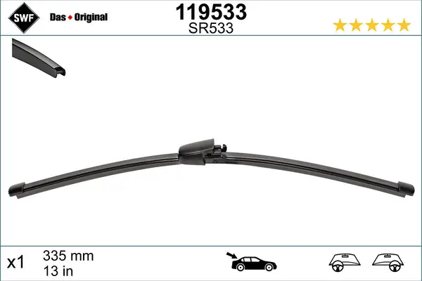 lamela stergator SWF DAS ORIGINAL REAR 119533