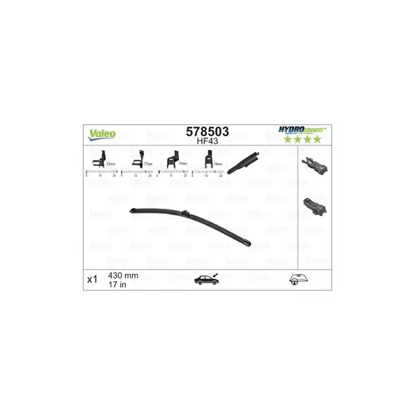 Lamela stergator VALEO 578503