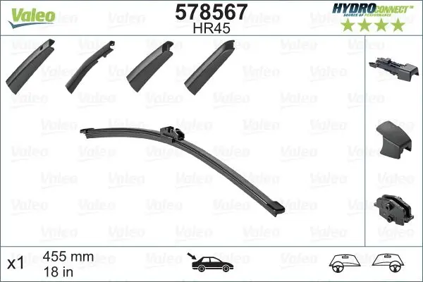 lamela stergator VALEO HYDROCONNECT REAR 578567