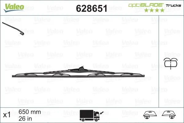 lamela stergator VALEO OPTIBLADE TRUCKS 628651