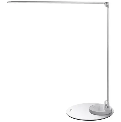 Lampa de birou cu LED TaoTronics TT-DL22, 10W, 550 lm, 6 Niveluri de Luminozitate, Incarcare USB, Control Touch (Argintiu)