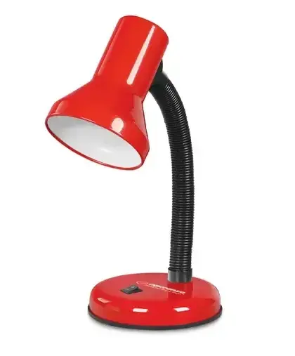 Lampa de birou E27 Esperanza ALTAIR ELD108R, cu brat flexibil, 12W, Rosu