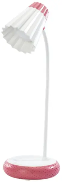lampa de birou led home h-612, acumulator 1200mah, control touch, 3 moduri, incarcare usb, 3w - rosu