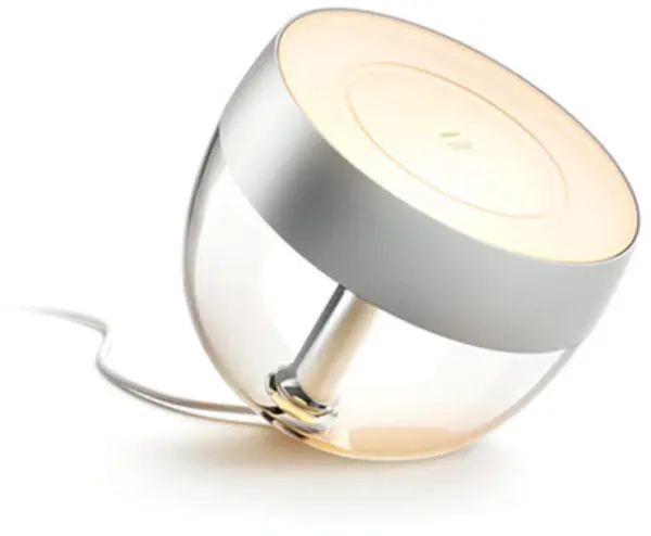 Lampă de birou Philips - Hue Iris RGB, 8.2W, argintiu