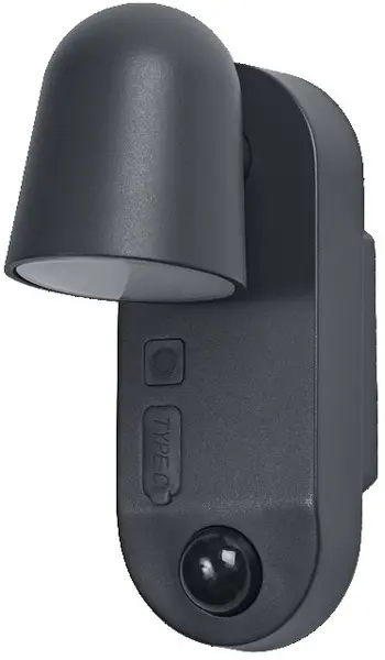 Lampă de fațadă Osram - Endura Style USB Round, IP44, gri închis