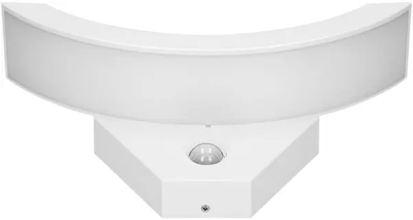 Lampă de grădină cu LED-uri Orno - Spinel, IP54, 10W, 220V, cu senzor PIR, alb