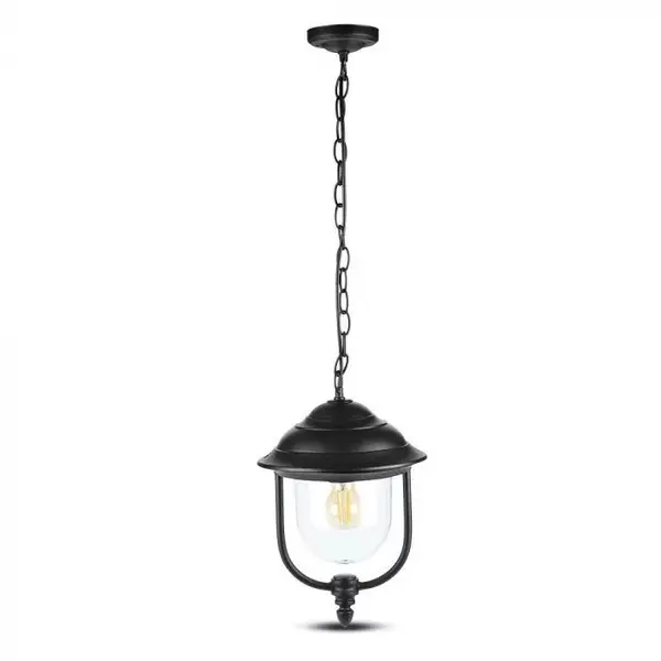 Lampă de grădină de tavan corp Negru 1 x E27