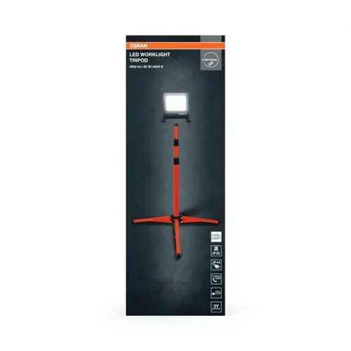 Lampa de lucru LED 1x50W, Osram, tripied, protectie IP65, inaltime maxima 1.8m
