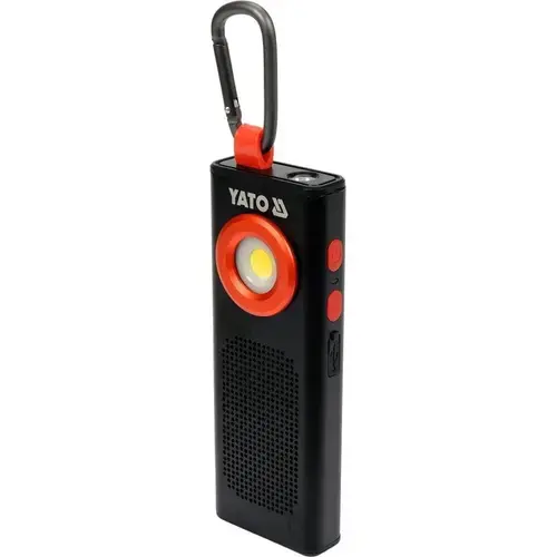 Lampa de lucru Yato YT-08557, 500LM,3.7, 2000MAH, Negru/Rosu