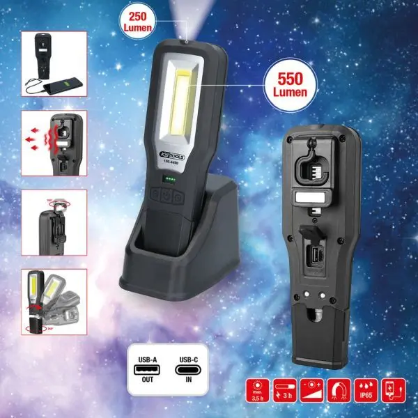 Lampa de mana KS TOOLS 150.4490