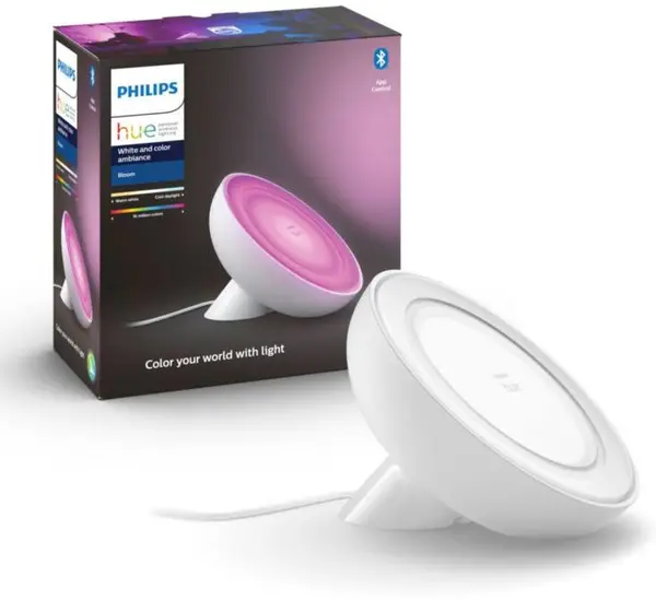 Lampă de masă inteligentă Philips - Hue Bloom, 7.1W, alb