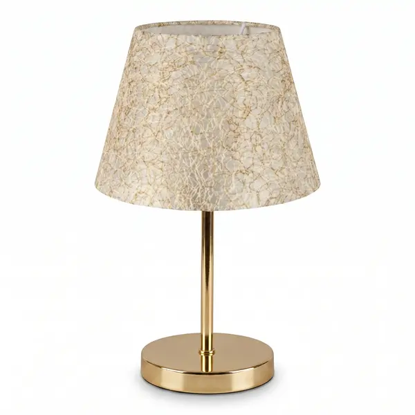 Lampa de Masa PWL-1074, bej-auriu, D22x37 cm