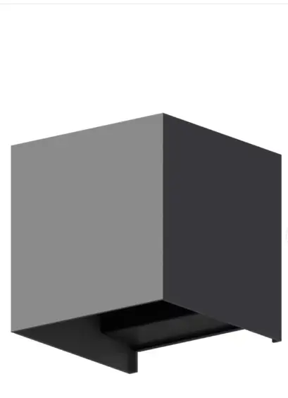 Lampa de perete de exterior LED Calex Bari Up & Down, lumina alba calda, 7W, IP54 (Gri)