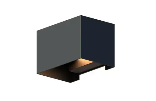 Lampa de perete de exterior LED Calex Venice, lumina alba calda, 7W, IP54 (Negru)