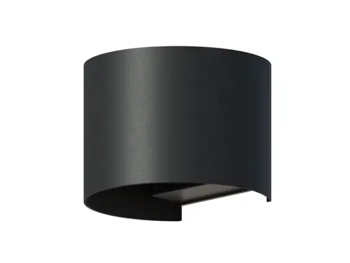 Lampa de perete de exterior LED Calex Verona, 3000K, 7W, IP54 (Negru)