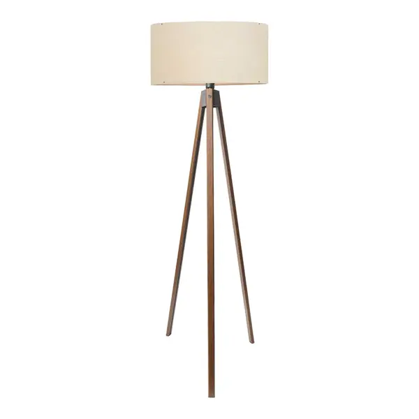 Lampa de podea PWL-1059, crem-Nuc, D38x140 cm