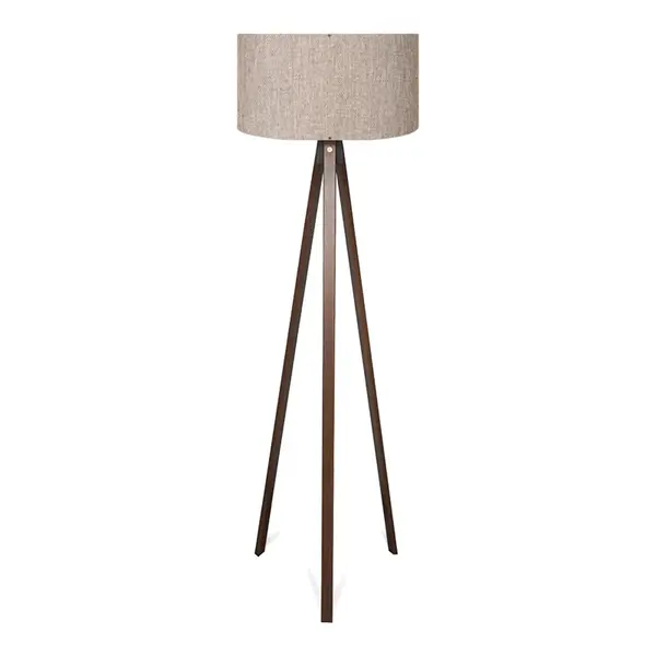 Lampa de podea PWL-1059, de nisip/bej-nuc, D38x140 cm