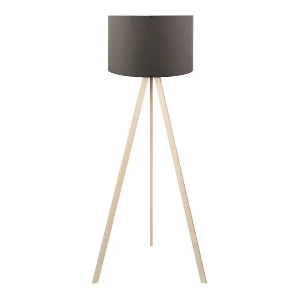 Lampa de podea PWL-1060, Natural-antracit, D38x140 cm
