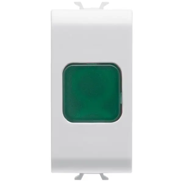 Lampa de semnalizare verde 1 modul Gewiss Chorus GW10622