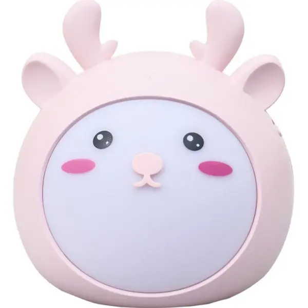 Lampa de Veghe Copii, Model Ren, USB, Touch, Putere 4.2W, 3 Tipuri de Lumina, Roz