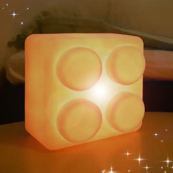 Lampa de veghe, LED cu 16 moduri de culoare, lumina reglabila, Lego