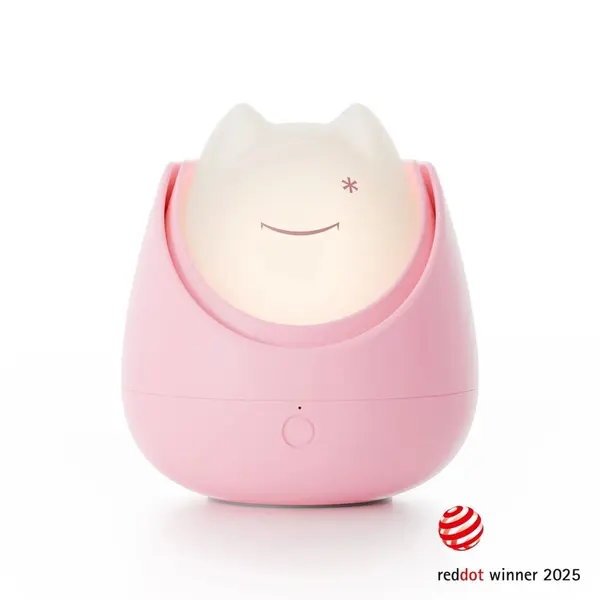 Lampa de veghe Nosiboo Zigg cu lumina rosie si temporizator Pink