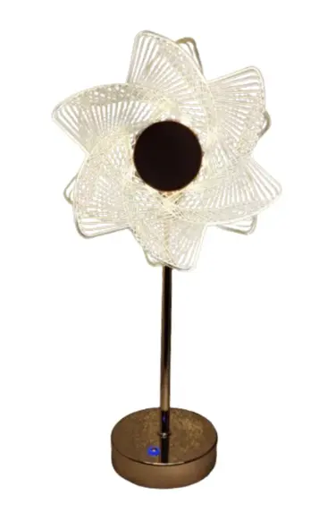 Lampa decorativa 18 Sun Flower Auriu Lumina Calda Rece