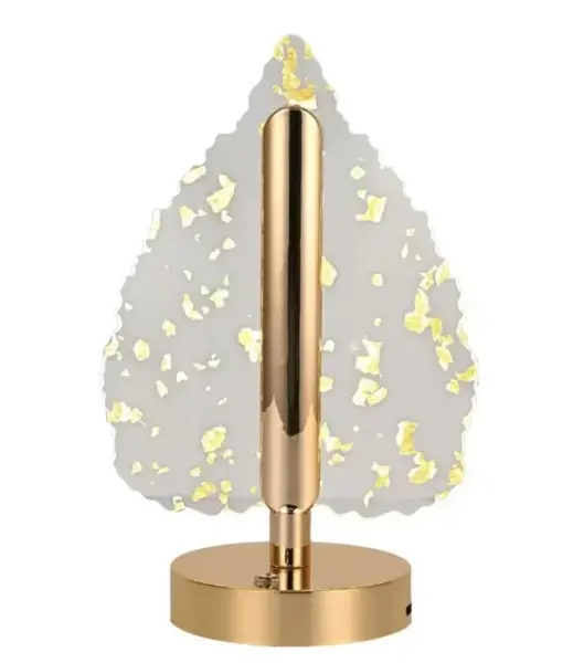 Lampa decorativa in forma de BRAD LED 3 culori Touch dimabil Reincarcabila USB Baza aurie eleganta