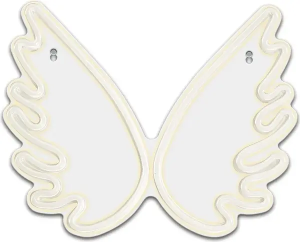 Lampă decorativă LED Forever Light - Aripi, neon, 4.06W, alb