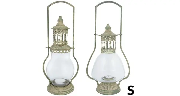 Lampa din metal antichizat, S