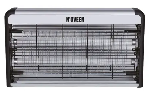 Lampa electrica anti-insecte Noveen IKN230 Economic, 2 x UV, 30 W, 2800 V (Negru/Argintiu)