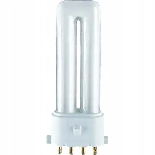 Lampa fluorescenta, Osram Dulux S/E, 2G7, 7W, 400lm, 3000K, Dimabil, Alb cald