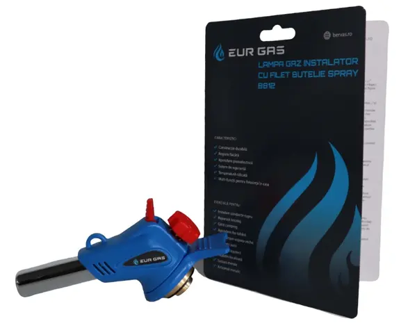 Lampa Gaz Instalator cu Filet Butelie Spray EurGas