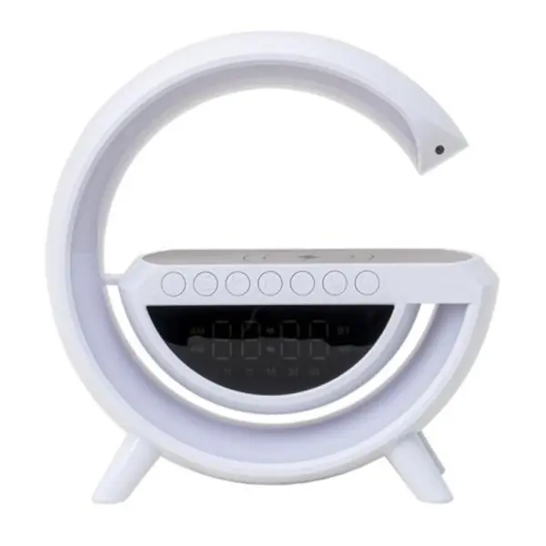 Lampa Led, 4 in 1 cu Boxa, Ceas si Incarcator, 15 W, Z-tools