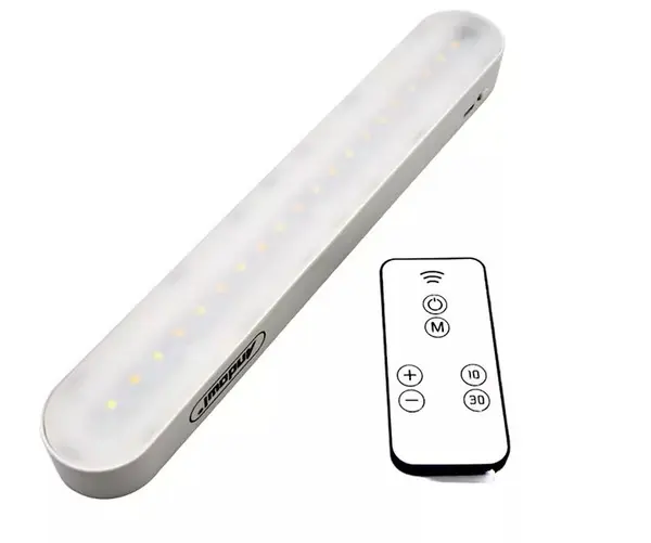 Lampa LED Andowl Q CX6000K cu 20 LED telecomanda 20W senzor ON/OFF, acumulator