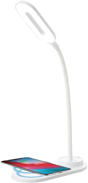 lampa led de birou home dk-h12, incarcator wireless, 3 moduri, control touch, usb-c, 6w