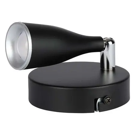 Lampa LED montaj perete 4.5W 4000K alb neutru - negru V-TAC SKU-218265