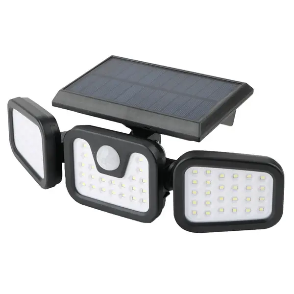 Lampa LED solara 8W 600lm 6000K cu senzor de miscare PIR IP65