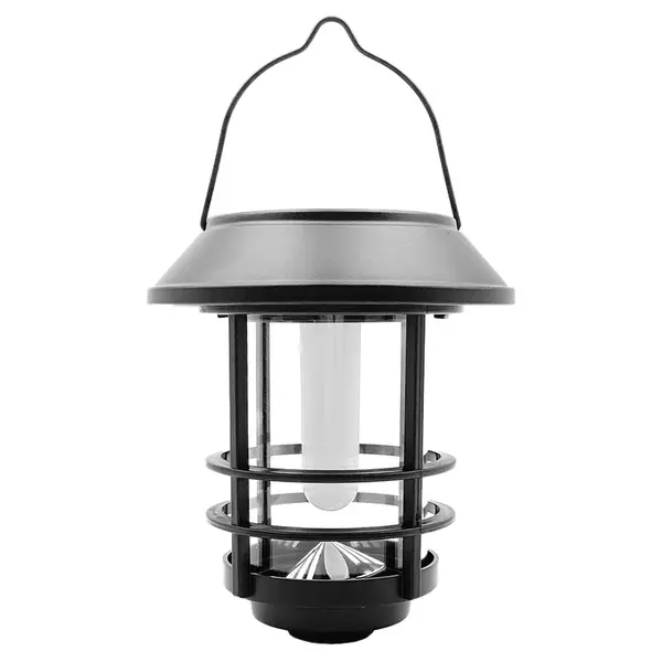 Lampa LED solara decorativa 3000K IP44 cu filament pentru gradina si terasa