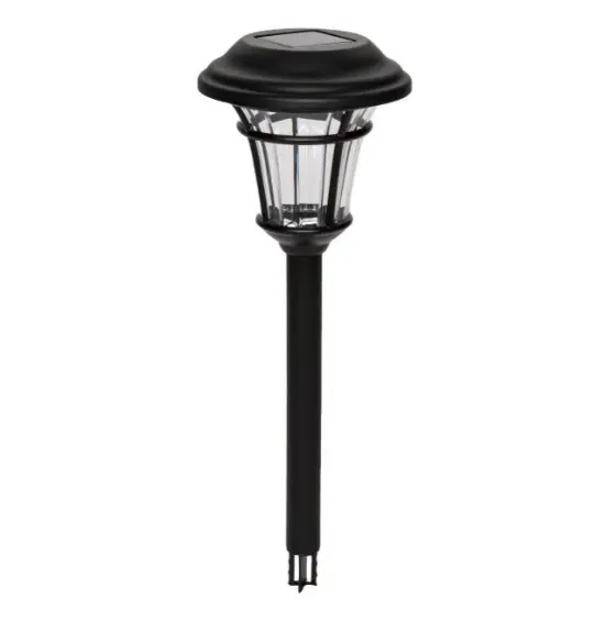 Lampa Led solara, Negru, Plastic, 33 cm