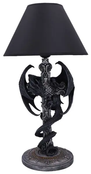 Lampă Nemesis Now Adult: Gothic - Draconis Crucis, 37 cm