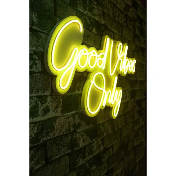 Lampa Neon Good Vibes Only 2, 37x62 cm
