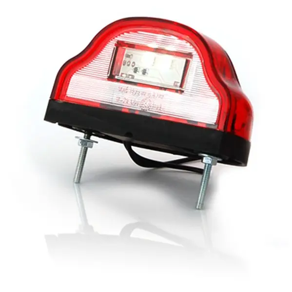 Lampa numar inmatriculare (LED, 12 24V, culoare: rosu)