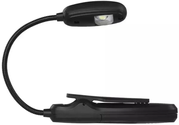 Lampa pentru citit Emos - cu clema, neagra