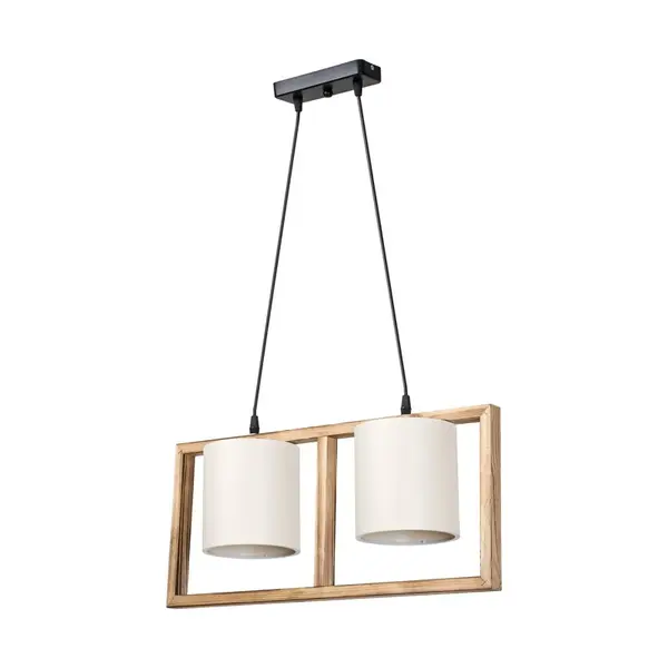 Lampa Sereda, Pako World, E27, doua lumini, Maro-Crem, 28x14x27 cm