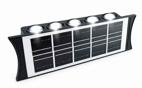 Lampa solara bidirectionala cu lumina SUS si JOS 10 LED