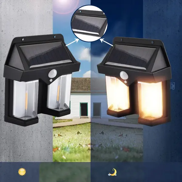 Lampa solara de perete cu senzor de miscare, CL-228