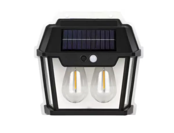 Lampa solara de perete HW 999-2W cu led inductie si senzor miscare