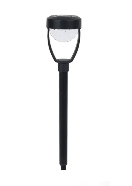 Lampa solara neagra design semiluna LED, 27 cm, cu buton on off